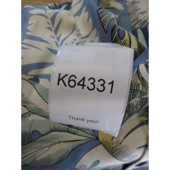 Tommy Bahama Shirt Large Silk Hawaiian Loop Collar Camp Floral Tropical - Picture 11 of 11